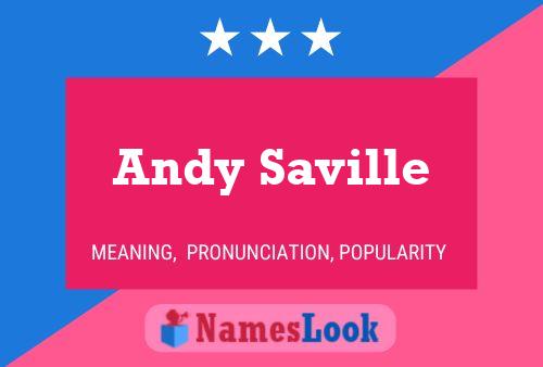 Andy Saville 名字海报