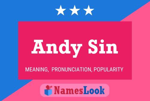 Andy Sin 名字海报