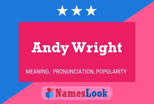 Andy Wright 名字海报