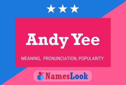 Andy Yee 名字海报