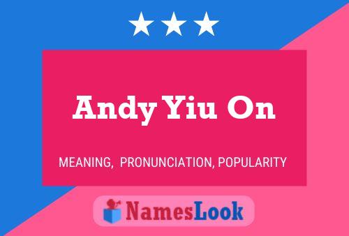 Andy Yiu On 名字海报