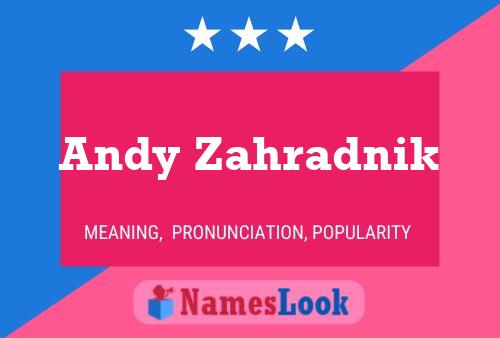 Andy Zahradnik 名字海报