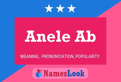 Anele Ab 名字海报