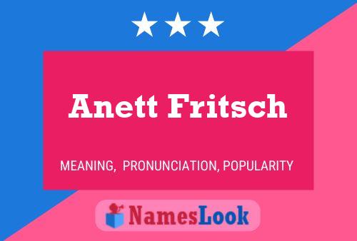 Anett Fritsch 名字海报