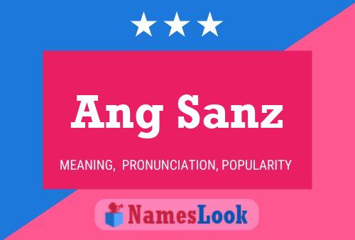 Ang Sanz 名字海报