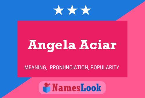 Angela Aciar 名字海报