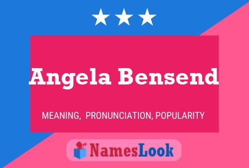 Angela Bensend 名字海报