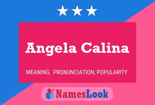 Angela Calina 名字海报