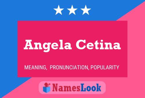 Angela Cetina 名字海报