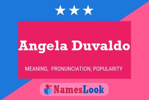 Angela Duvaldo 名字海报