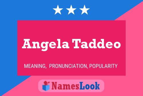 Angela Taddeo 名字海报