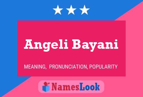 Angeli Bayani 名字海报