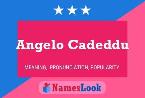 Angelo Cadeddu 名字海报