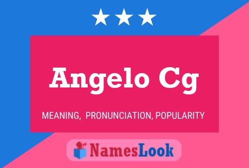 Angelo Cg 名字海报