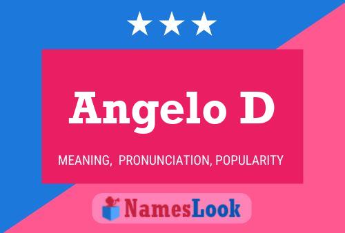 Angelo D 名字海报