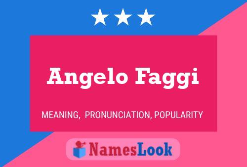 Angelo Faggi 名字海报