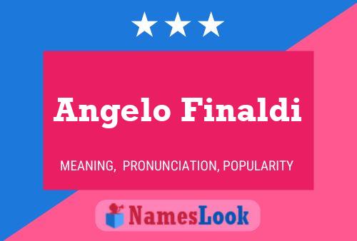 Angelo Finaldi 名字海报