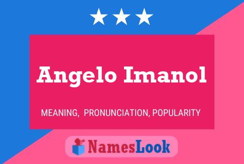 Angelo Imanol 名字海报