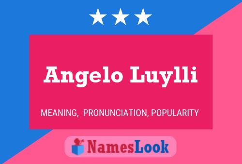 Angelo Luylli 名字海报