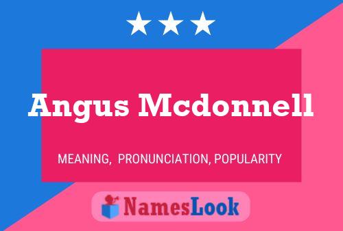 Angus Mcdonnell 名字海报