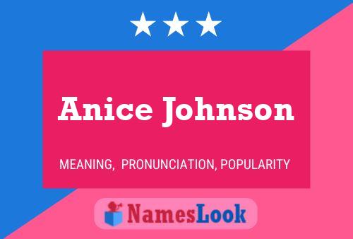 Anice Johnson 名字海报