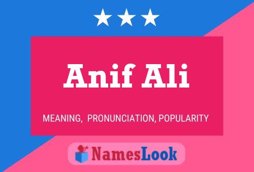 Anif Ali 名字海报