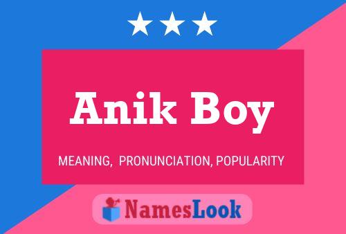 Anik Boy 名字海报