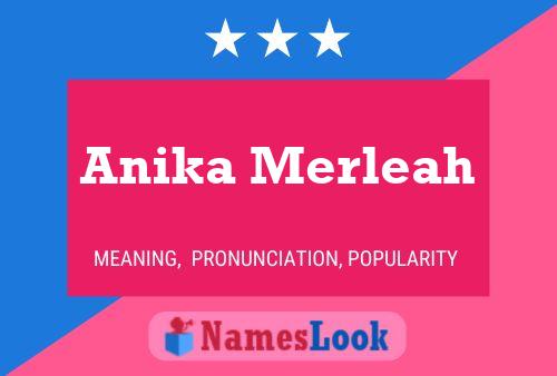 Anika Merleah 名字海报