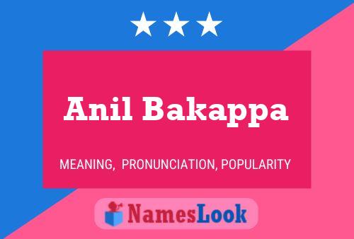 Anil Bakappa 名字海报