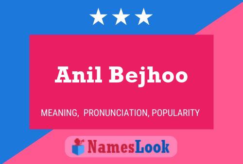 Anil Bejhoo 名字海报