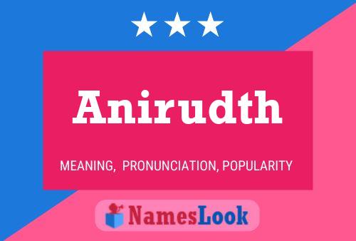 Anirudth 名字海报