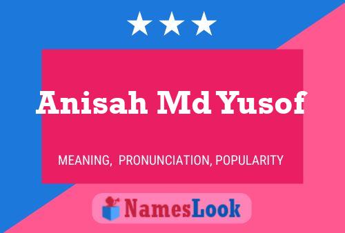 Anisah Md Yusof 名字海报