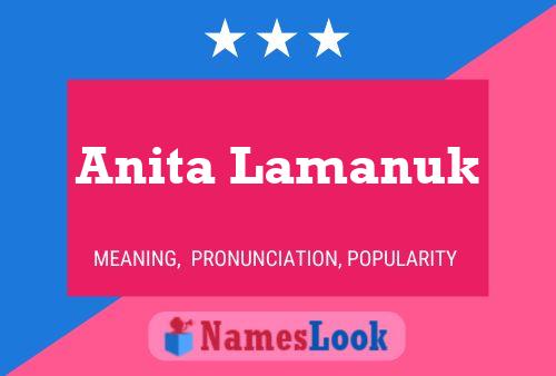 Anita Lamanuk 名字海报