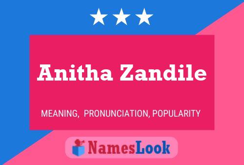 Anitha Zandile 名字海报