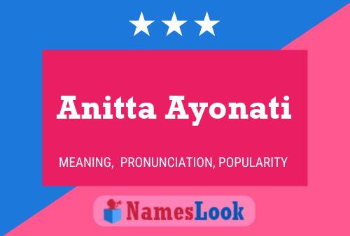 Anitta Ayonati 名字海报