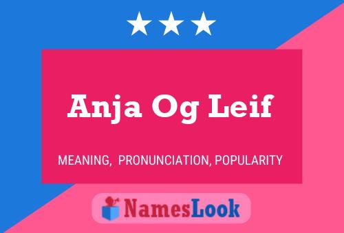 Anja Og Leif 名字海报