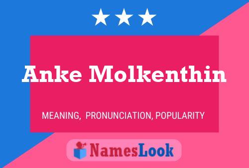 Anke Molkenthin 名字海报