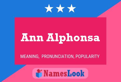 Ann Alphonsa 名字海报