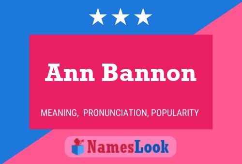 Ann Bannon 名字海报