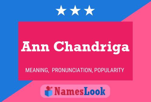 Ann Chandriga 名字海报