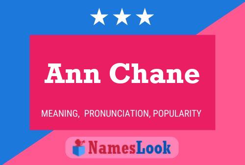 Ann Chane 名字海报