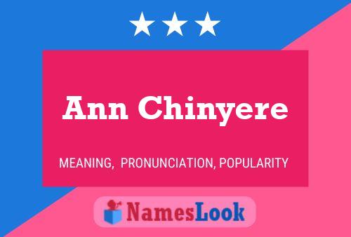 Ann Chinyere 名字海报