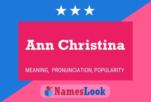 Ann Christina 名字海报