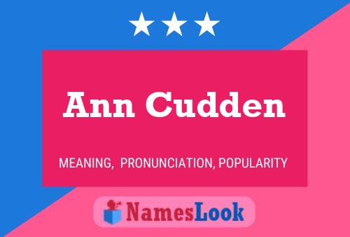 Ann Cudden 名字海报