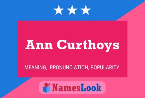 Ann Curthoys 名字海报