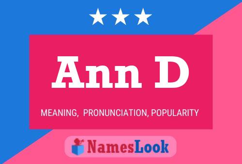 Ann D 名字海报