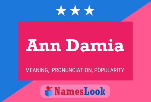 Ann Damia 名字海报