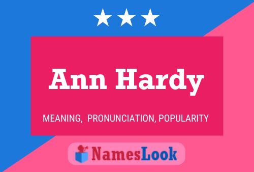 Ann Hardy 名字海报