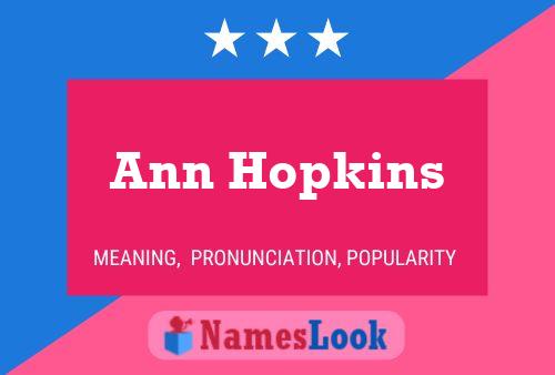 Ann Hopkins 名字海报