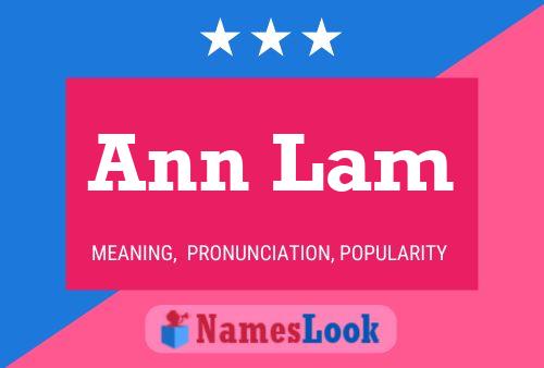 Ann Lam 名字海报